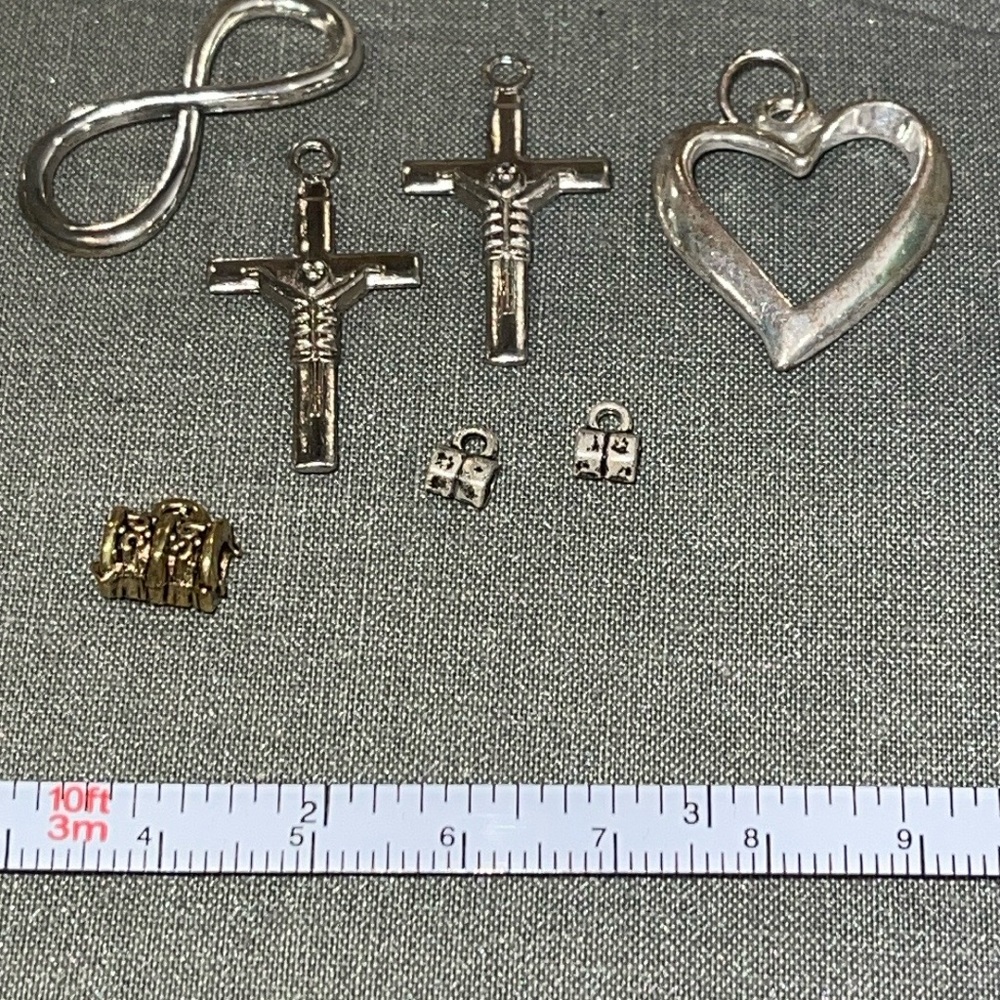 Silver and Gold Tone Charm Set